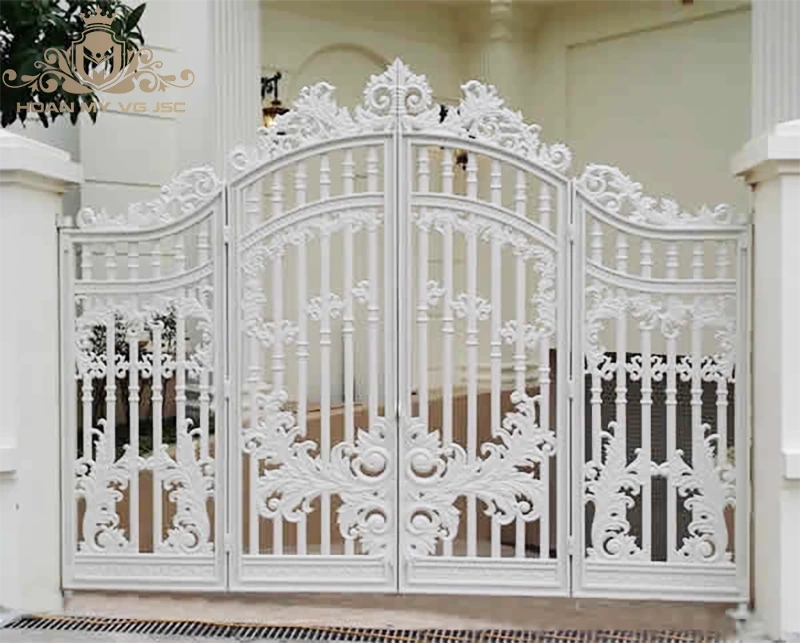 cổng nhôm đúc hiện đại