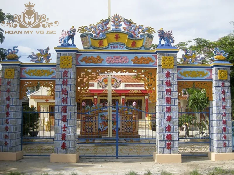 mẫu cổng chùa đẹp