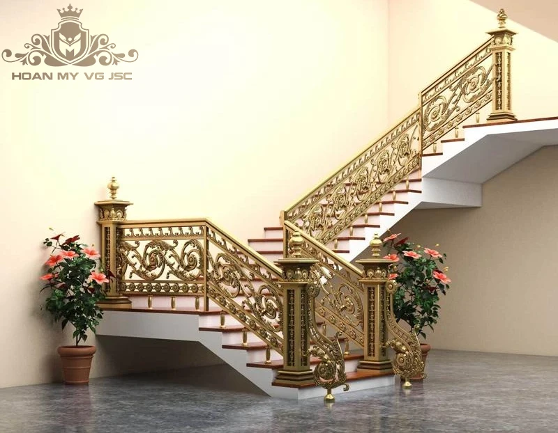 cầu thang nhôm đúc gấp khúc