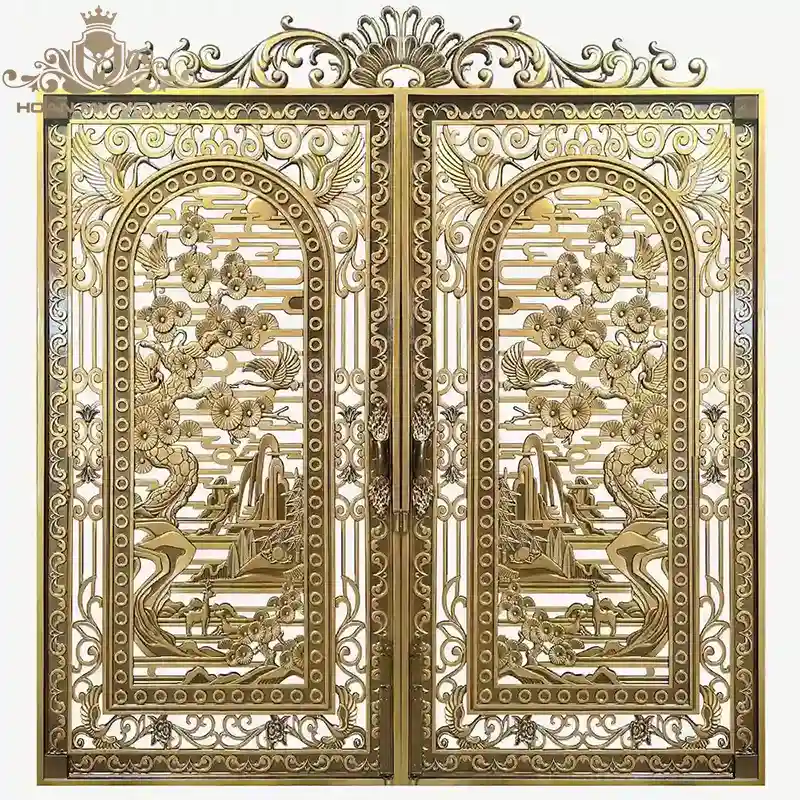 cổng nhôm đúc hiện đại