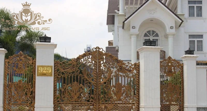 cổng nhôm đúc giá rẻ
