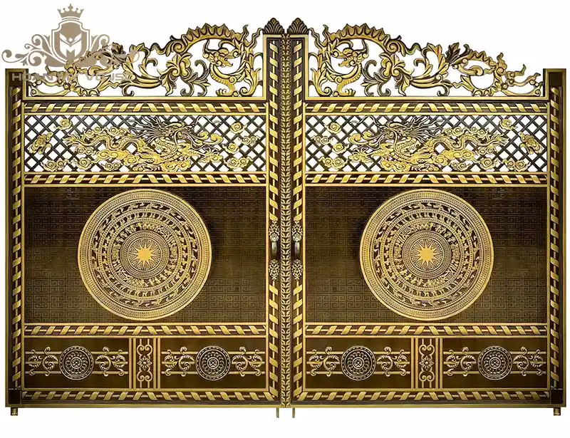 cổng nhôm đúc nhà thờ họ