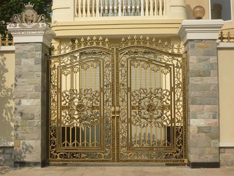 cổng nhôm đúc hiện đại