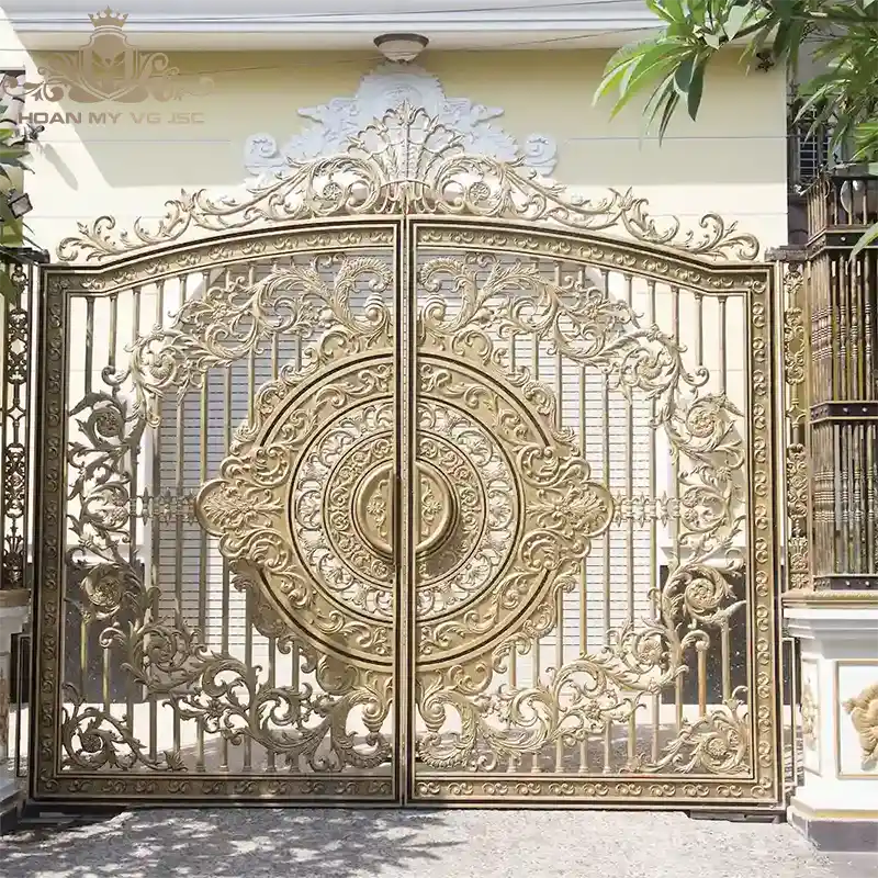 cổng nhôm đúc trống đồng