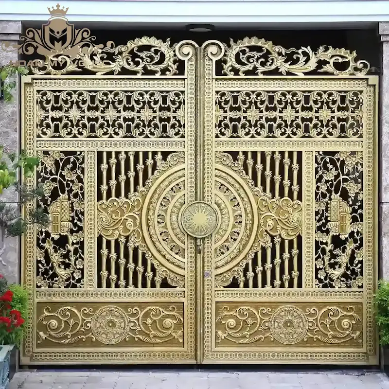 cửa cổng đúc đồng