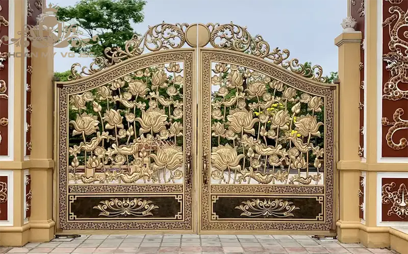 cổng đúc đồng biệt thự