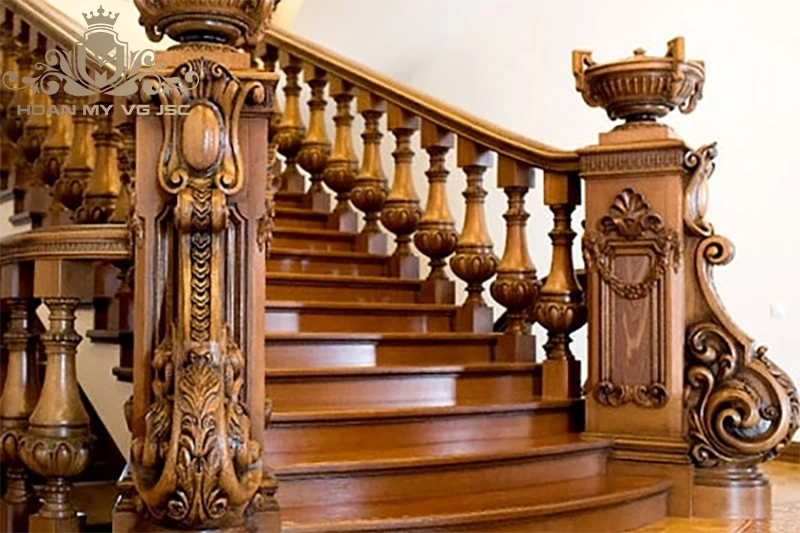 mẫu cầu thang gỗ đẹp