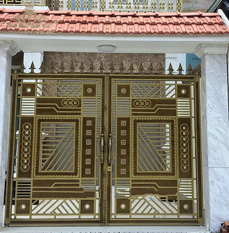 cổng nhôm đúc hiện đại