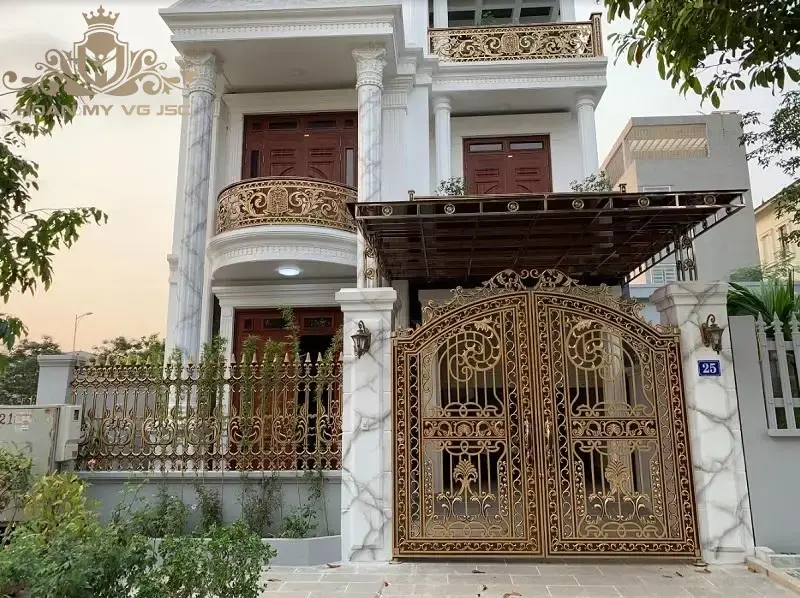 Top 9+ Mẫu Cổng Nhôm Đúc Cao Cấp Thiết Kế Sang Trọng Nhất
