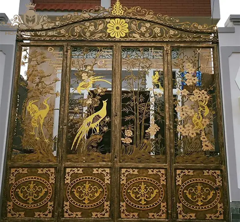 cổng nhôm đúc nhà thờ họ