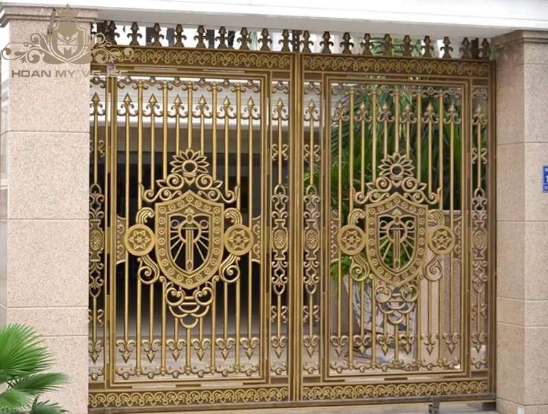 cổng nhôm đúc hiện đại