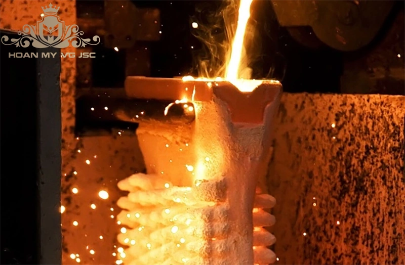 công nghệ đúc cổng nhôm