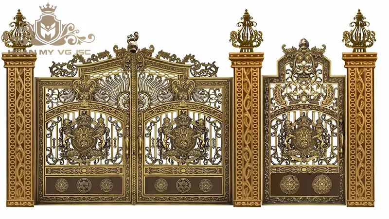 cổng nhôm đúc nhà thờ họ
